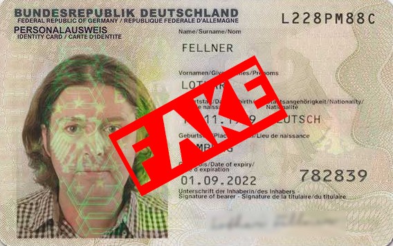 Deutscher personalausweis fake
